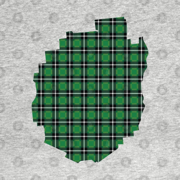 Green Plaid Adirondack Park by Designs by Dro